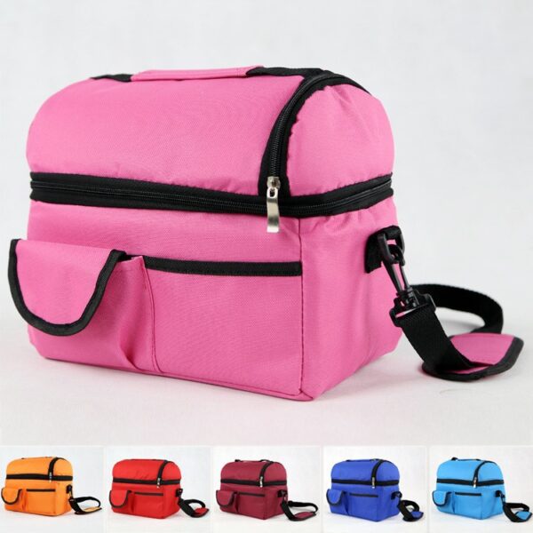 Fashion Portable Lunch Cooler Bag in Oxford Fabric - Image 4