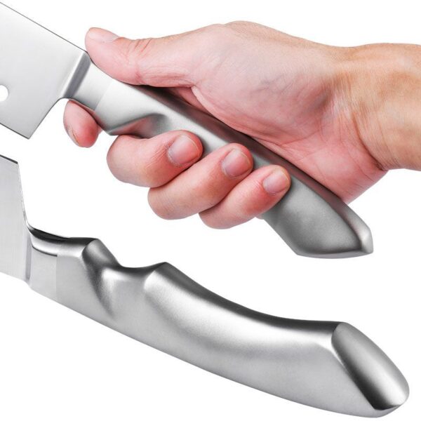 7" Japanese Santoku Knife with Non-stick Holes and Ergonomic Handle - Image 4