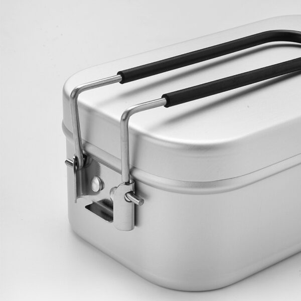 Non-Stick Camping Mess Tin Kit - Lightweight Aluminum - Image 7