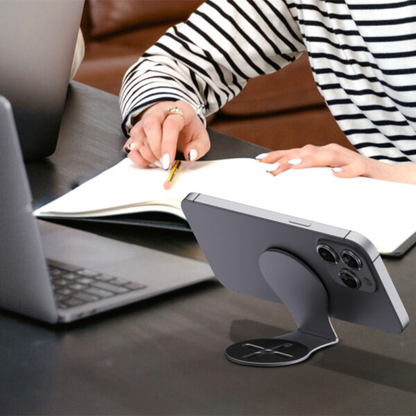 Dual Magnetic Aluminum Laptop & Phone Stand - Image 4