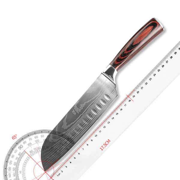 10-Pc Stainless Steel Chef Knife Set for Cutting & Slicing - Image 8
