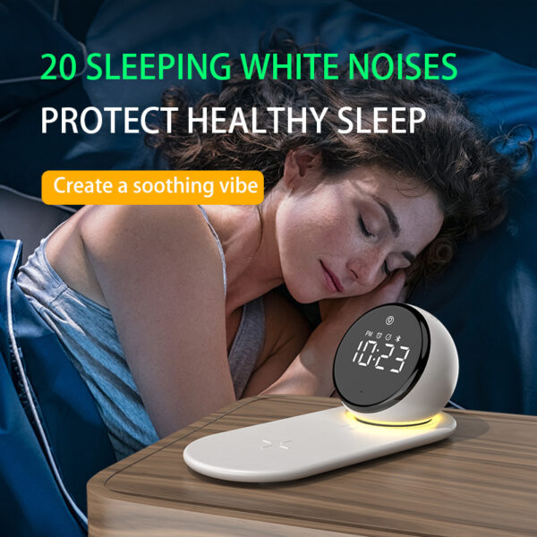 Multifunction RGB Desk Lamp, Alarm, BT Speaker & 15W Wireless Charger - Image 3