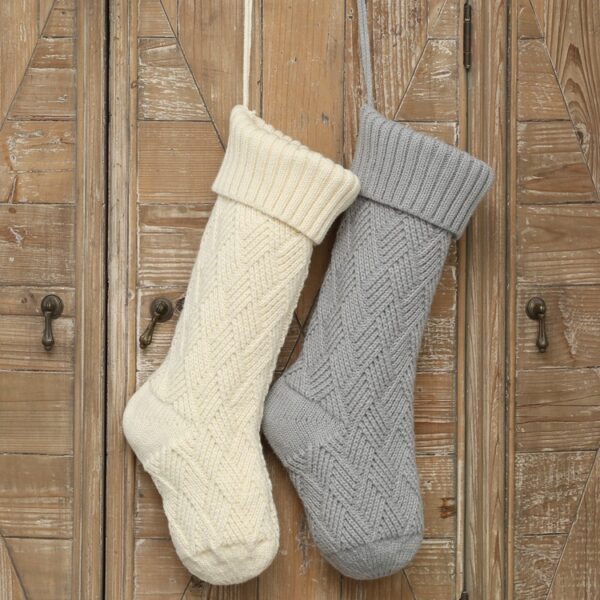 Christmas Knit Stockings - Long Socks for Kids & Home Decor - Image 5