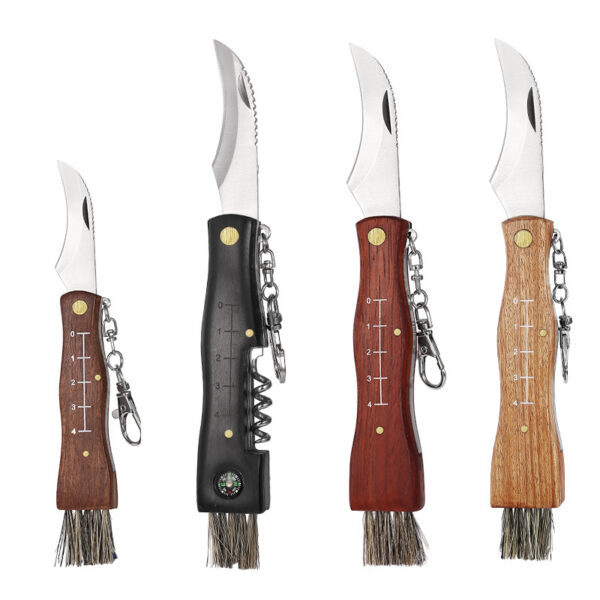 Double-Headed Stainless Steel BBQ Brush - Portable Knife - Image 4