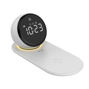 Multifunction RGB Desk Lamp, Alarm, BT Speaker & 15W Wireless Charger