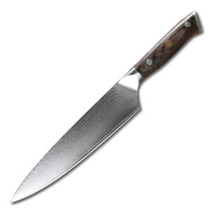 Best Quality Black Pakka Wood Handle stainless steel Kitchen cleaver chef knife