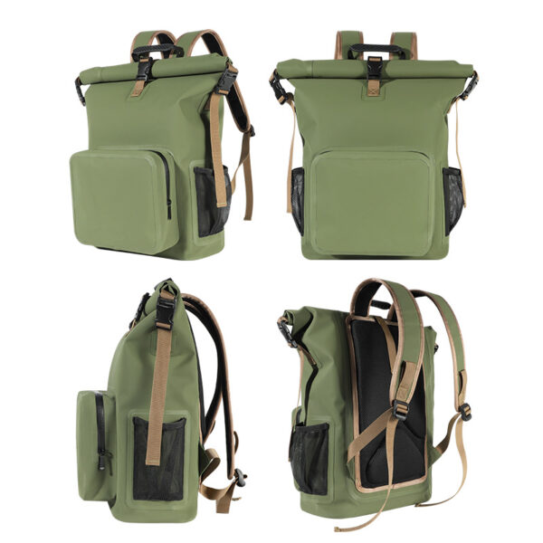 Custom Logo 25L Waterproof PVC Tarpaulin Backpack - Image 4