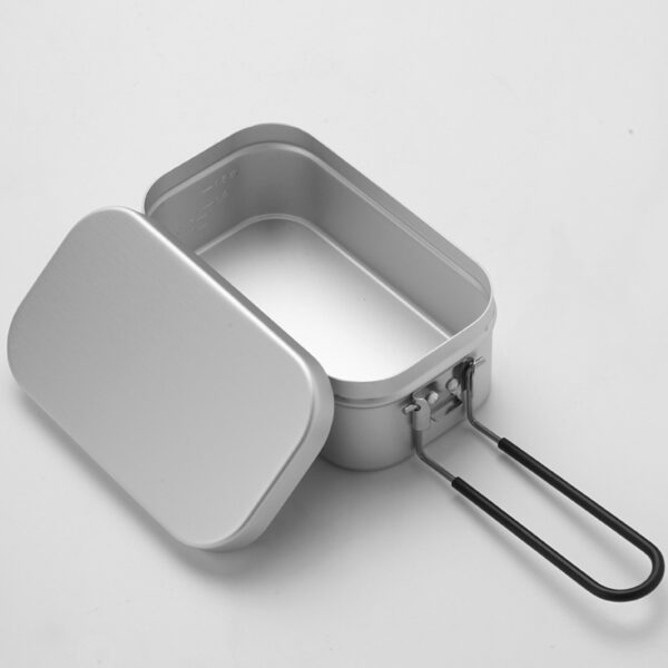 Non-Stick Camping Mess Tin Kit - Lightweight Aluminum - Image 6