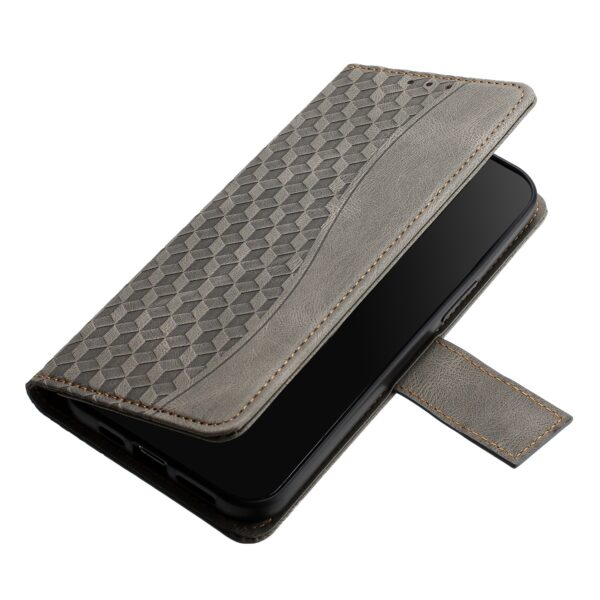 Retro Magnetic Flip Leather Phone Cover with Holder - Image 5