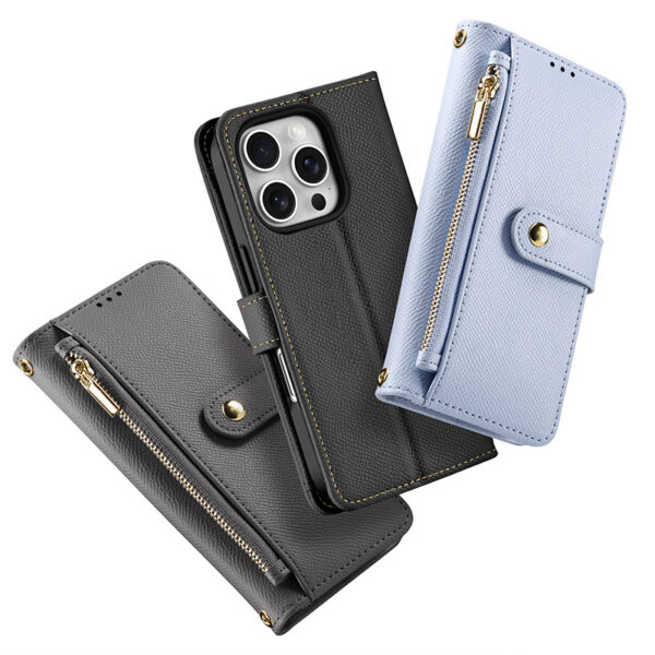 Designer Leather Wallet Cover for S23 Ultra with Card Holder - Image 5
