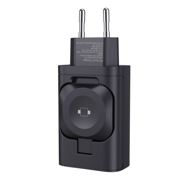 Custom EU Plug Smart Watch Wireless Charger for Devices - Image 2