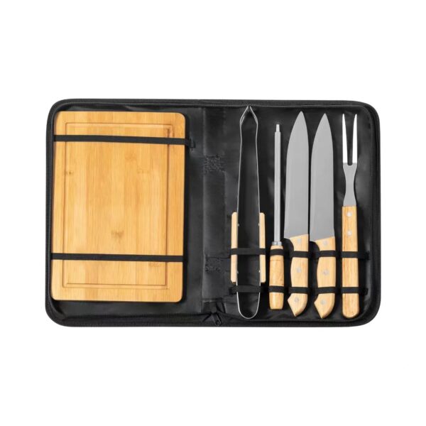 Men's Dad BBQ Kit - Thick Stainless Steel Utensils with Bag - Image 4