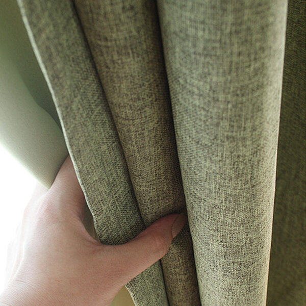 Modern Minimalist Hotel Lobby Linen Curtains - Image 5
