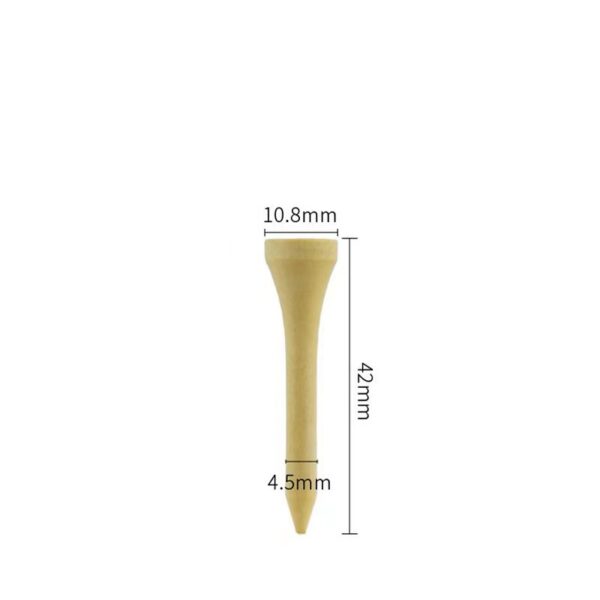 Natural Bamboo Golf Tees: Unbreakable, Custom Logo - Image 5