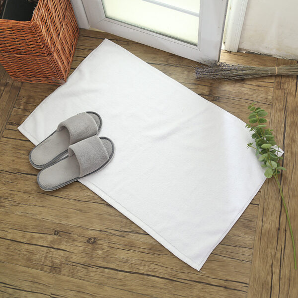 Custom logo non slip 100% cotton bath tub mats - Image 3