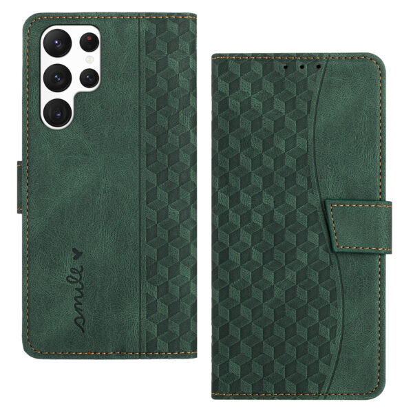 Retro Magnetic Flip Leather Phone Cover with Holder - Image 4