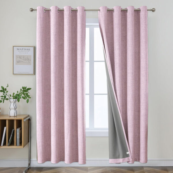 Wholesale Linen Fabric Blackout Curtains For Living Room - Image 4