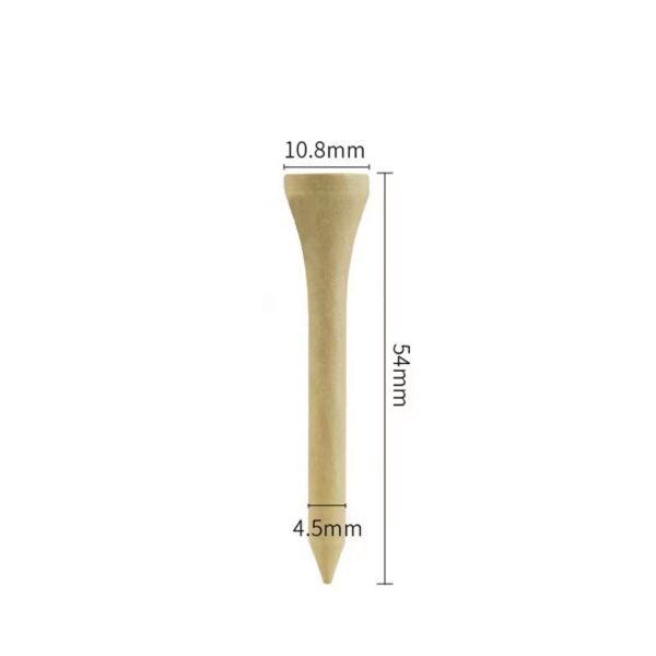 Natural Bamboo Golf Tees: Unbreakable, Custom Logo - Image 6