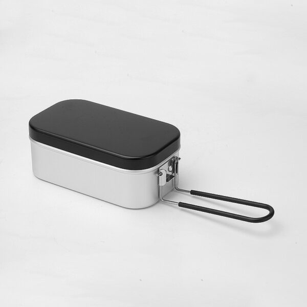 Non-Stick Camping Mess Tin Kit - Lightweight Aluminum - Image 2