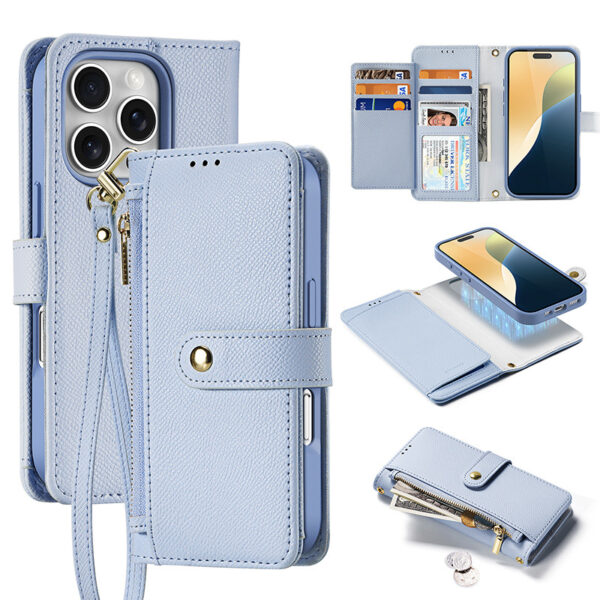 Designer Leather Wallet Cover for S23 Ultra with Card Holder - Image 7