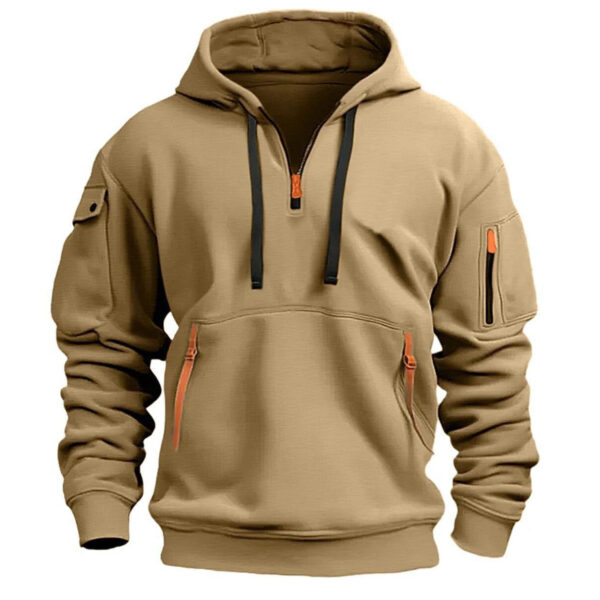Men's Autumn Multi-Pocket Hoodie - High-Quality Streetwear - Image 8