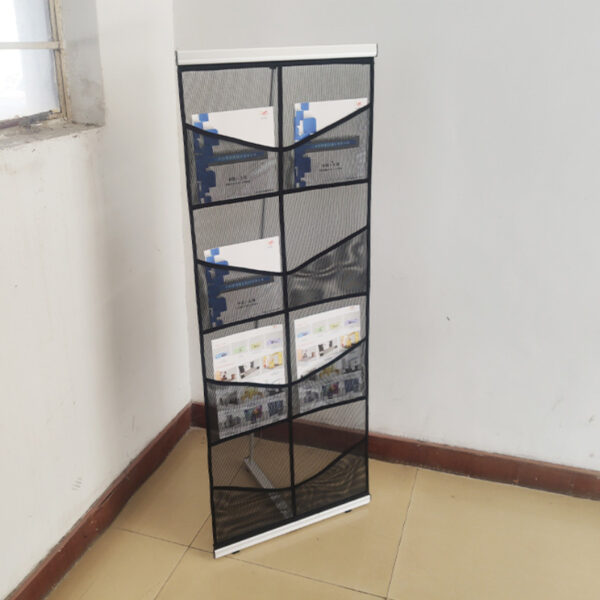 Mesh Brochure Stand - Portable Display Rack for Tradeshows - Image 4