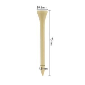 Natural Bamboo Golf Tees: Unbreakable, Custom Logo