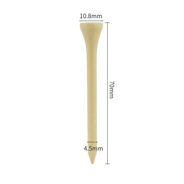 Natural Bamboo Golf Tees: Unbreakable, Custom Logo