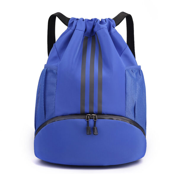 Drawstring Sports Backpack with Water Bottle Holder - Image 6