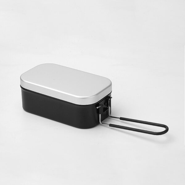 Non-Stick Camping Mess Tin Kit - Lightweight Aluminum - Image 3