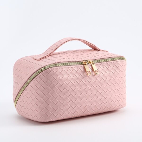 Custom Purple Waterproof Cotton Travel Makeup Case - Image 7