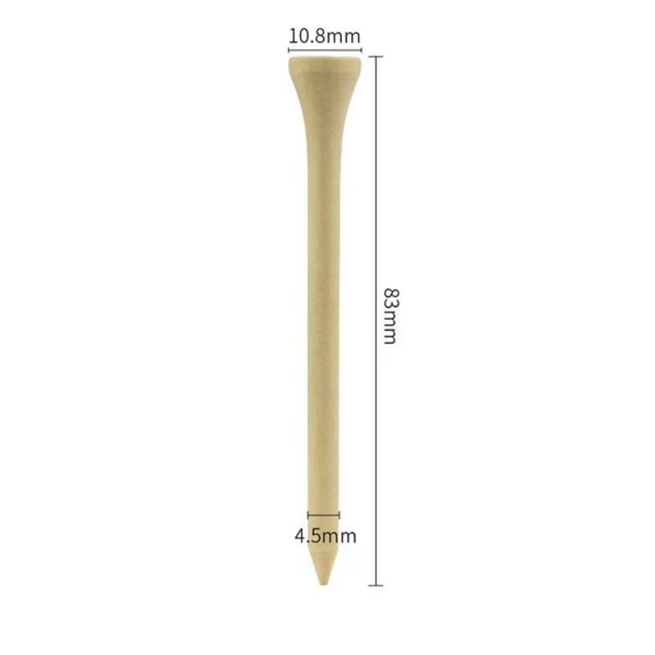 Natural Bamboo Golf Tees: Unbreakable, Custom Logo - Image 8
