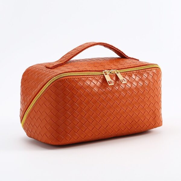 Custom Purple Waterproof Cotton Travel Makeup Case - Image 6