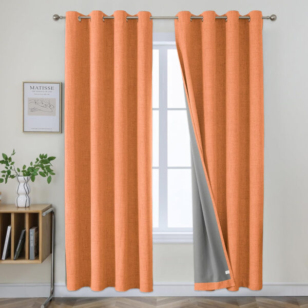 Wholesale Linen Fabric Blackout Curtains For Living Room - Image 7