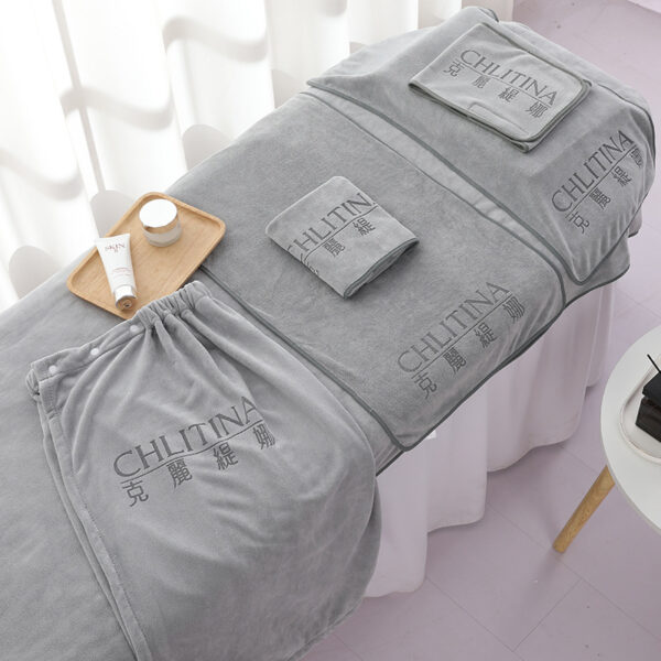 Custom Embroidery Microfiber Spa Towel Set - Image 4