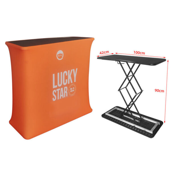 Portable exhibition tension fabric aluminum promotion counter table trade show counter - Image 3