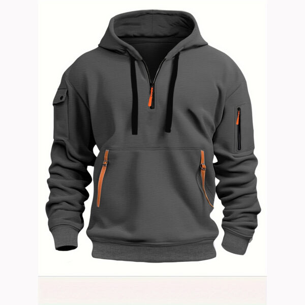 Men's Autumn Multi-Pocket Hoodie - High-Quality Streetwear - Image 6