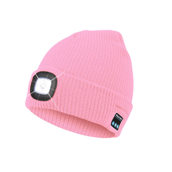 Bluetooth Beanie with LED Headlamp & Wireless Headphones - Image 3