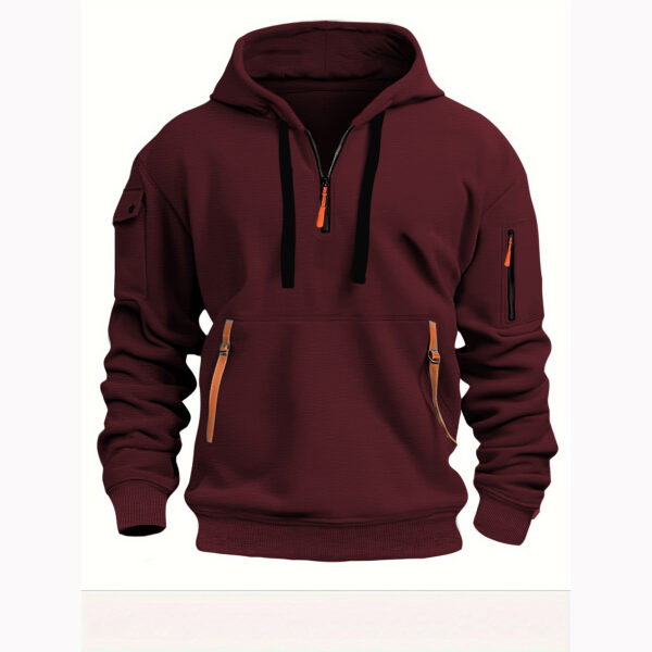Men's Autumn Multi-Pocket Hoodie - High-Quality Streetwear - Image 5