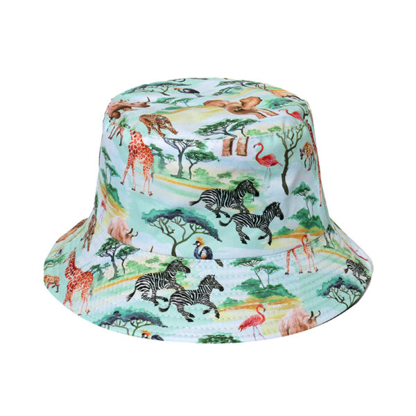 Patterned Bucket Hat with Custom Logo & Brand Label - Image 4