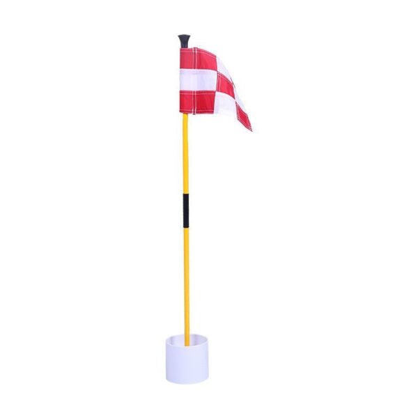 Checkered Golf Flags: Cup Included, Indoor/Outdoor Use - Image 3