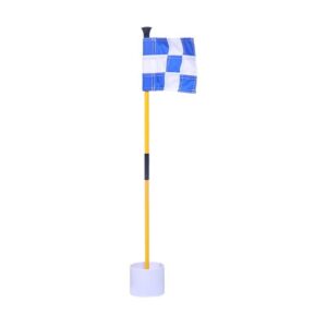 Checkered Golf Flags: Cup Included, Indoor/Outdoor Use