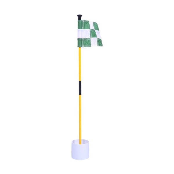 Checkered Golf Flags: Cup Included, Indoor/Outdoor Use - Image 4