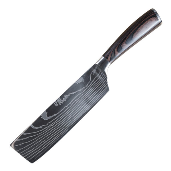 High Quality Sharp 8PCS Laser Damascus Stainless Steel Kitchen Knife Set - Image 6