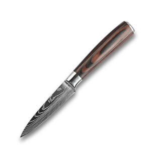 High Quality Sharp 8PCS Laser Damascus Stainless Steel Kitchen Knife Set