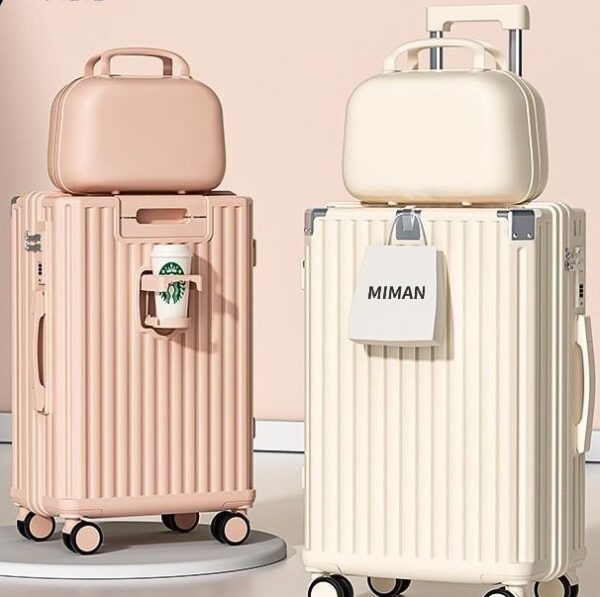 Universal Wheeled Luggage - Large Capacity, Password Lock, Fashion Travel Suitcase - Image 4