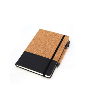 A5 Cork Diary - Custom PU Leather Business Office Journal With Pen Hot Sale