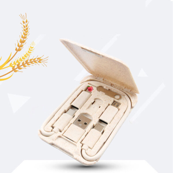 Eco-Friendly 6-in-1 USB Cable Organizer for Mobile Phones - Image 2