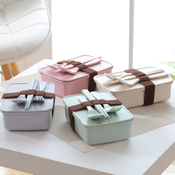 Bamboo Bento Box - Portable, Sealed Lunch Container - Image 5