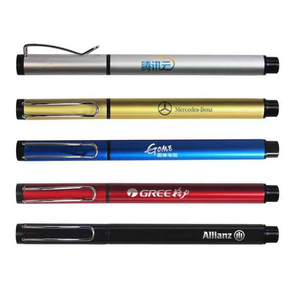 Metal Gel Pens - Custom Logo, Gift Box Option - Image 2